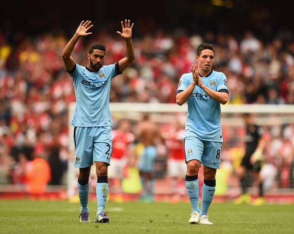 nasri and clichy at manchester city