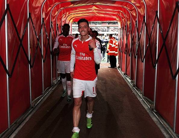 Arsenal's Mesut Ozil on his way to breaking another Premier League record