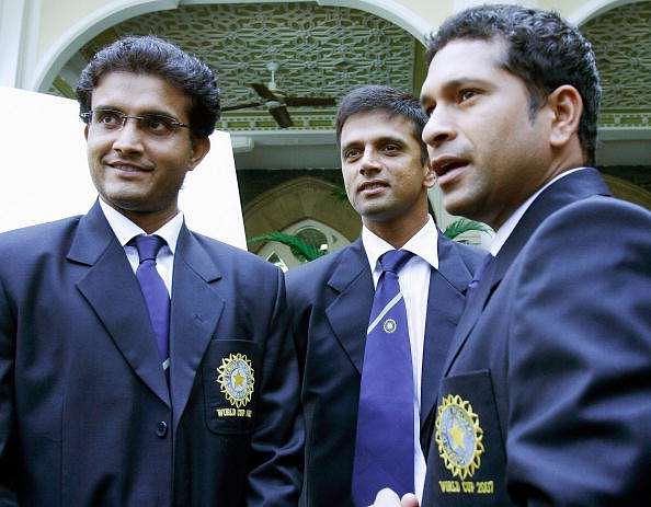 Sachin Tendulkar, Rahul Dravid and Sourav Ganguly