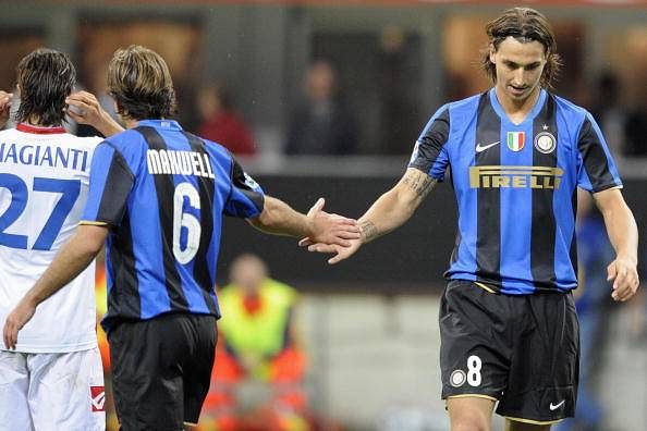 zlatan and maxwell at Inter