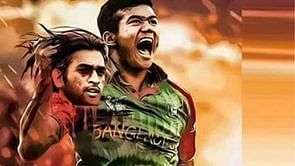 Indian fan accused by Bangladeshi media of being original creator of Taskin-Dhoni morphed image