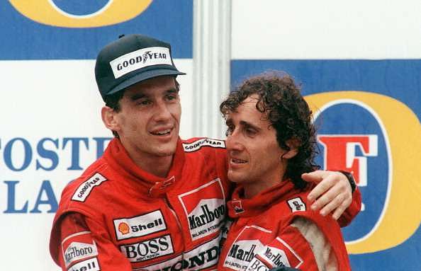Teammates and fierce rivals, Prost and Senna were firm friends in the final years of the Brazilian&#039;s life