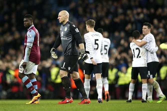 Home fans protest as Everton push Villa closer to drop