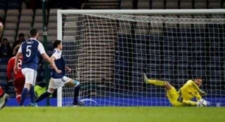 Scotland edge Denmark with early Ritchie goal