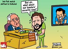 Comic: India-Pakistan match shifted to Kolkata.