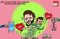 Comic: Shahid Afridi sent legal notice