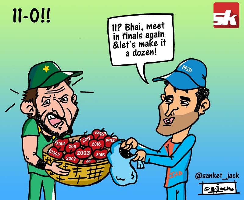 Comic: India make it 11-0 against Pakistan