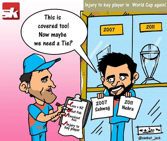 Comic: Injury to key player in World Cup again!