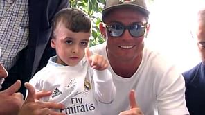 Video: Real Madrid gives 5-year-old Palestine bomb victim who lost his parents a day to remember