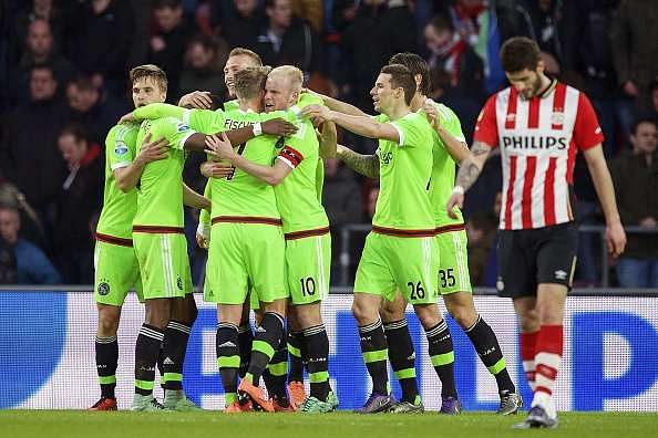 Dutch Eredivisie: Ajax move to the top after 2-0 victory over PSV