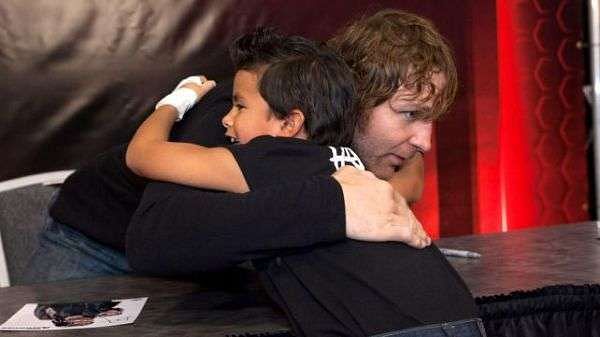 Ambrose might play a tough guy on TV, but he clearly has a soft side.