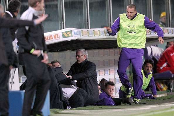 Delio Rossi fighting with Adem Ljaljic