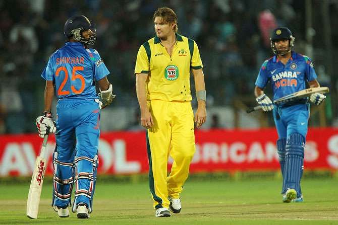 Shikhar Dhawan mimicked Shane Watson&rsquo;s injury as Watson was not happy with the prank (Source: Rediff)