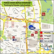 Feroz Shah Kotla Stadium: Car Parking