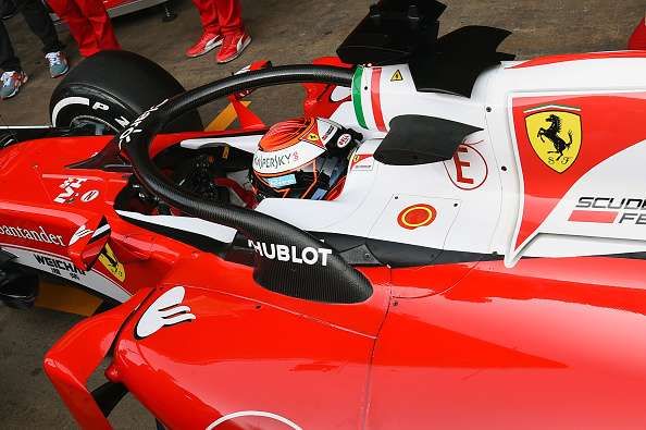 Favour 'halo' head protection device: Felipe Massa