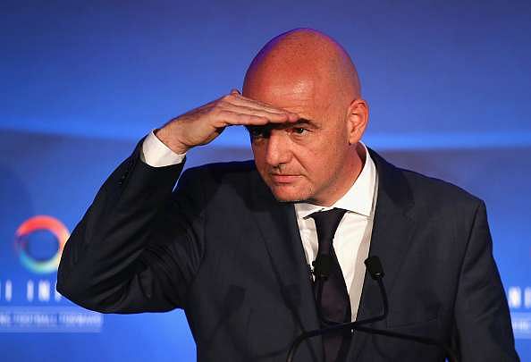 FIFA president Gianni Infantino arrives in Bolivia as part of South American tour