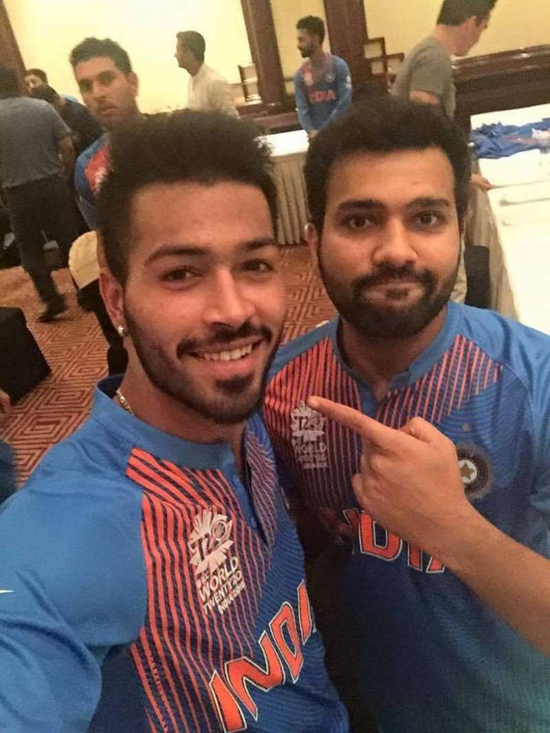 Hardik Pandya and Rohit Sharma