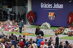 Johan Cruyff's memorial in Barcelona visited by thousands