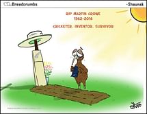 Comic: Farewell Martin Crowe!