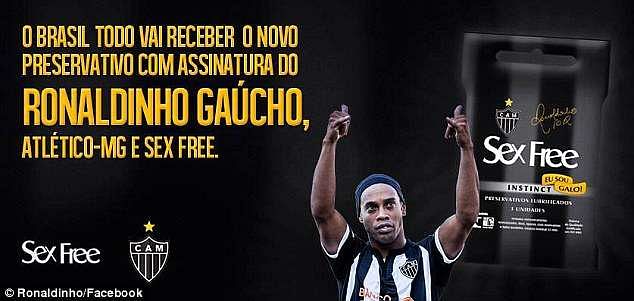 Ronaldinho released his own brand of club-themed condoms named âSex Freeâ