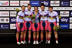 Sarah Hammer leads American women to team pursuit gold