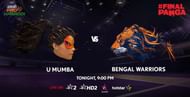 U Mumba Bengal Warriors Pro Kabaddi