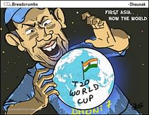 Comic: MS Dhoni's world domination strategy