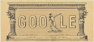 Google doodle commemorates anniversary of first modern Olympic games