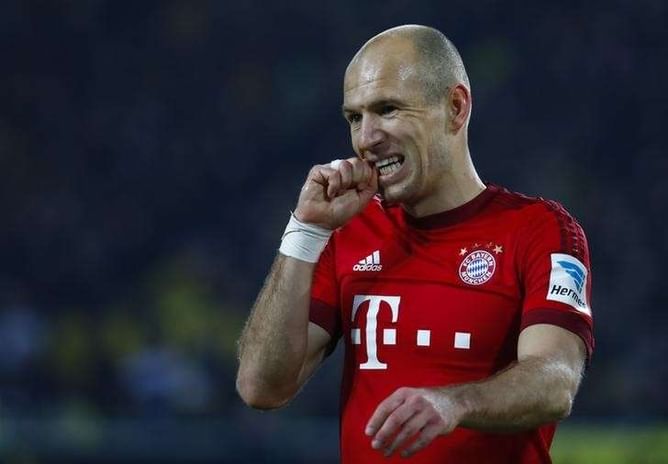 Bayern's Robben set to miss Benfica return leg
