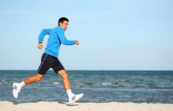 Novak Djokovic Running