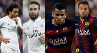 Jordi Alba Dani Alves Marcelo Dani Carvajal
