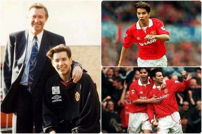 Darren Ferguson during his time at Manchester United, where his father, Alex Ferguson coached him