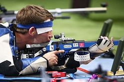 Germany's Henri Junghaenel wins 50m rifle prone at shooting World Cup