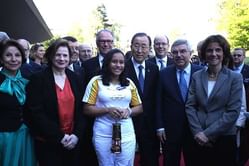Rio Olympics 2016: Olympic Flame arrives at UN office in Geneva