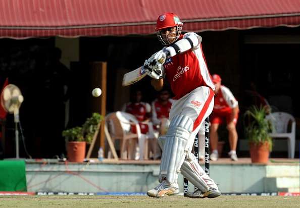 Paul Valthaty in action for the Kings XI Punjab