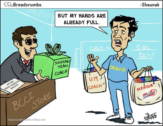 Comic: Rahul Dravid, India's prospective coach?