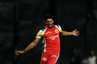 Sreenath Aravind in action for Royal Challengers Bangalore
