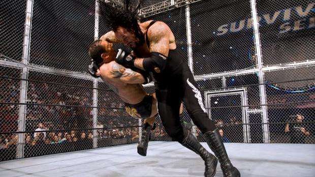 batista vs triple h hell in a cell