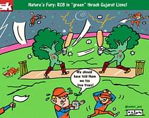 Comic: Nature's Fury by Royal Challengers Bangalore!