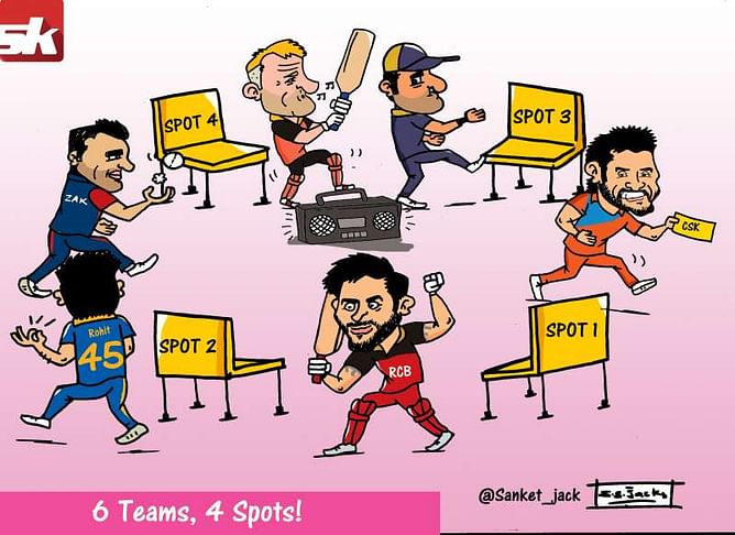 Comic: IPL 2016 - 6 teams, 4 spots!