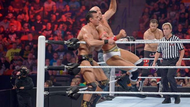 WWE Photos: Dean Ambrose, Sami Zayn & Cesaro vs. Chris Jericho, Kevin Owens & Alberto Del Rio
