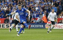 Vardy ensures winning coronation for champions Leicester