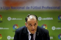 La Liga chief Tebas renews feud with acting UEFA boss