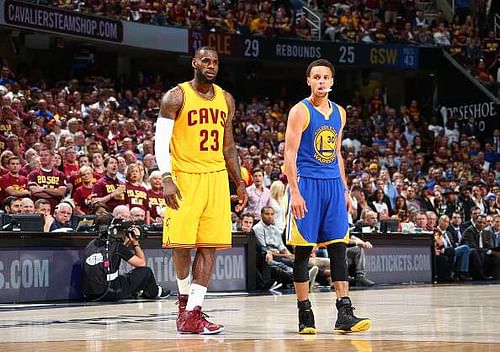 LeBron James and Stephen Curry