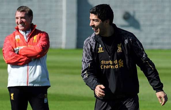 Luis Suarez credits former Liverpool boss Brendan Rodgers for shaping his career