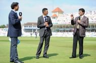 Harsha Bhogle, Rahul Dravid and Sourav Ganguly