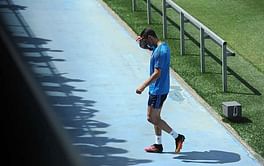 Cristiano Ronaldo limps out of Real Madrid training session