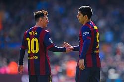 Luis Suarez says he never thought he'd replace Lionel Messi as Barcelona's no.9