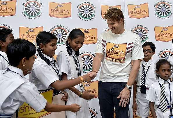 Shane Watson bats for P&G's flagship corporate social responsibility programme P&G Shiksha