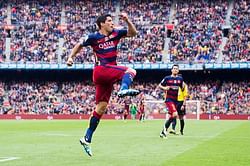 Barcelona’s Luis Suarez beats Cristiano Ronaldo and Gonzalo Higuain to Golden Shoe